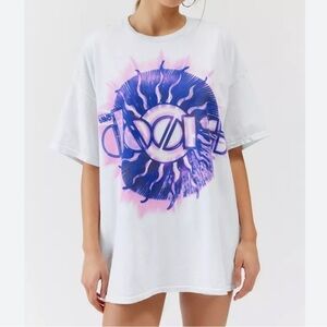 NWOT Urban Outfitters The Doors Sun Tour T-Shirt Dress Size S/M